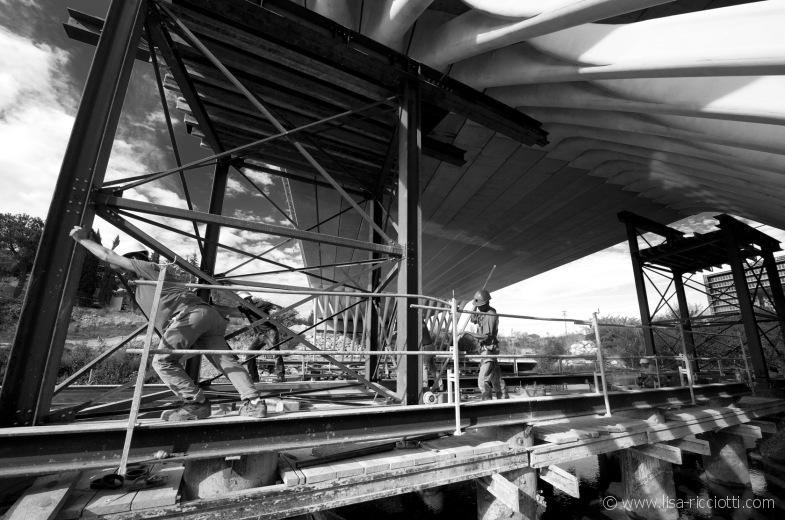Lisa Ricciotti - photographe chantier - Pont de la République Montpellier Rudy R